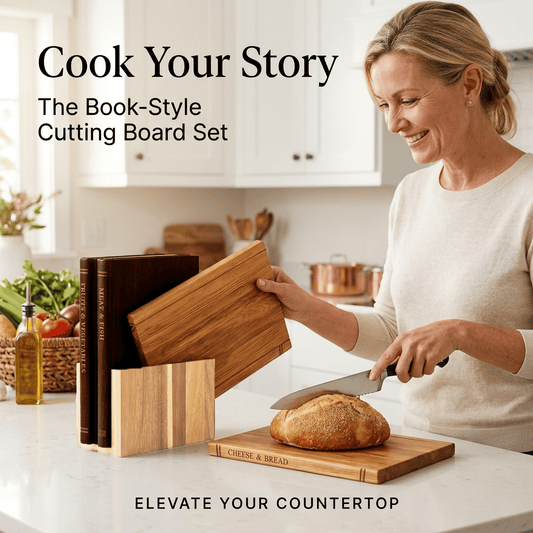 📚 Pine Wood Cutting Board Set