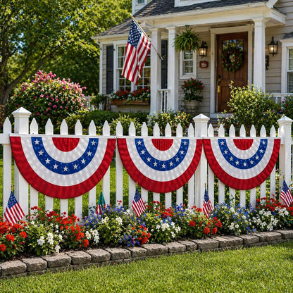 3 x 6 Ft LED Patriotic Bunting Banner for America’s 250th