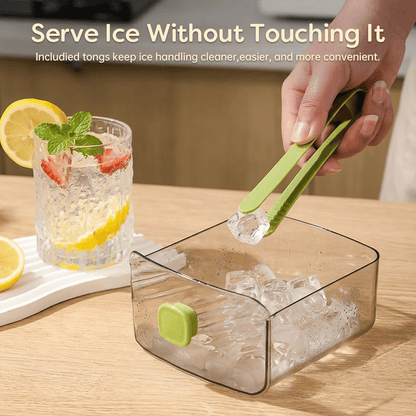 🧊The "Easy-Pop" 2-in-1 Smart Ice System: One-Touch Quick-Release Tray & Sealed Storage Bin