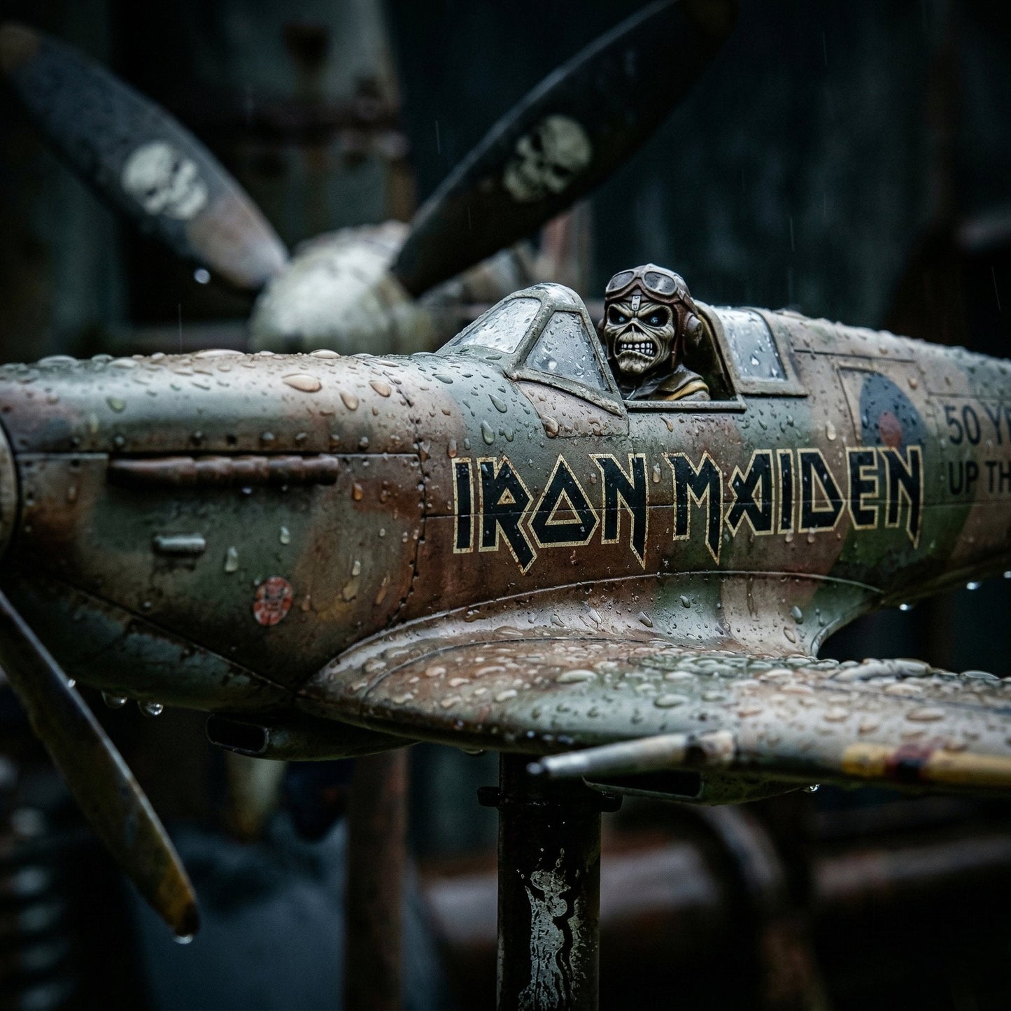 Remembrance-Themed Metal Garden Wind Twirler