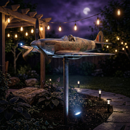 Remembrance-Themed Metal Garden Wind Twirler