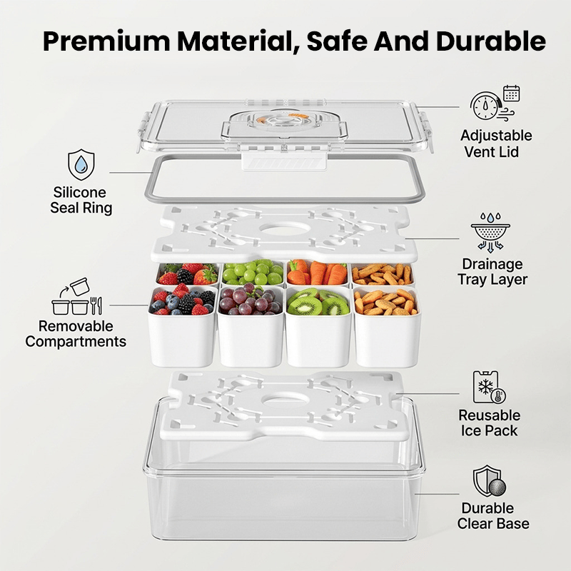 Large Capacity Portable Chilled Snack Storage Box