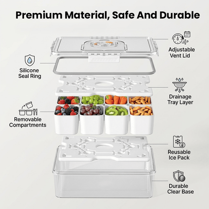 Large Capacity Portable Chilled Snack Storage Box