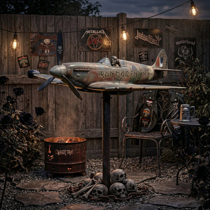 Remembrance-Themed Metal Garden Wind Twirler