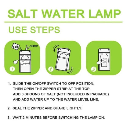 LED Camp Lantern – Saltwater‐Powered Emergency Light