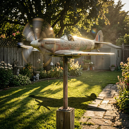 Remembrance-Themed Metal Garden Wind Twirler