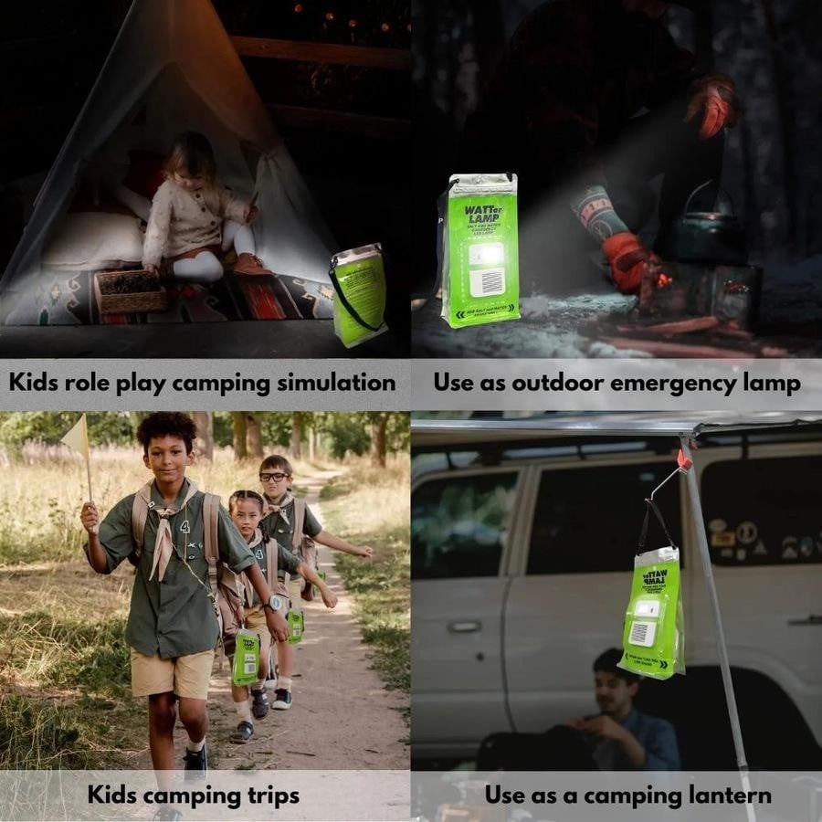 LED Camp Lantern – Saltwater‐Powered Emergency Light