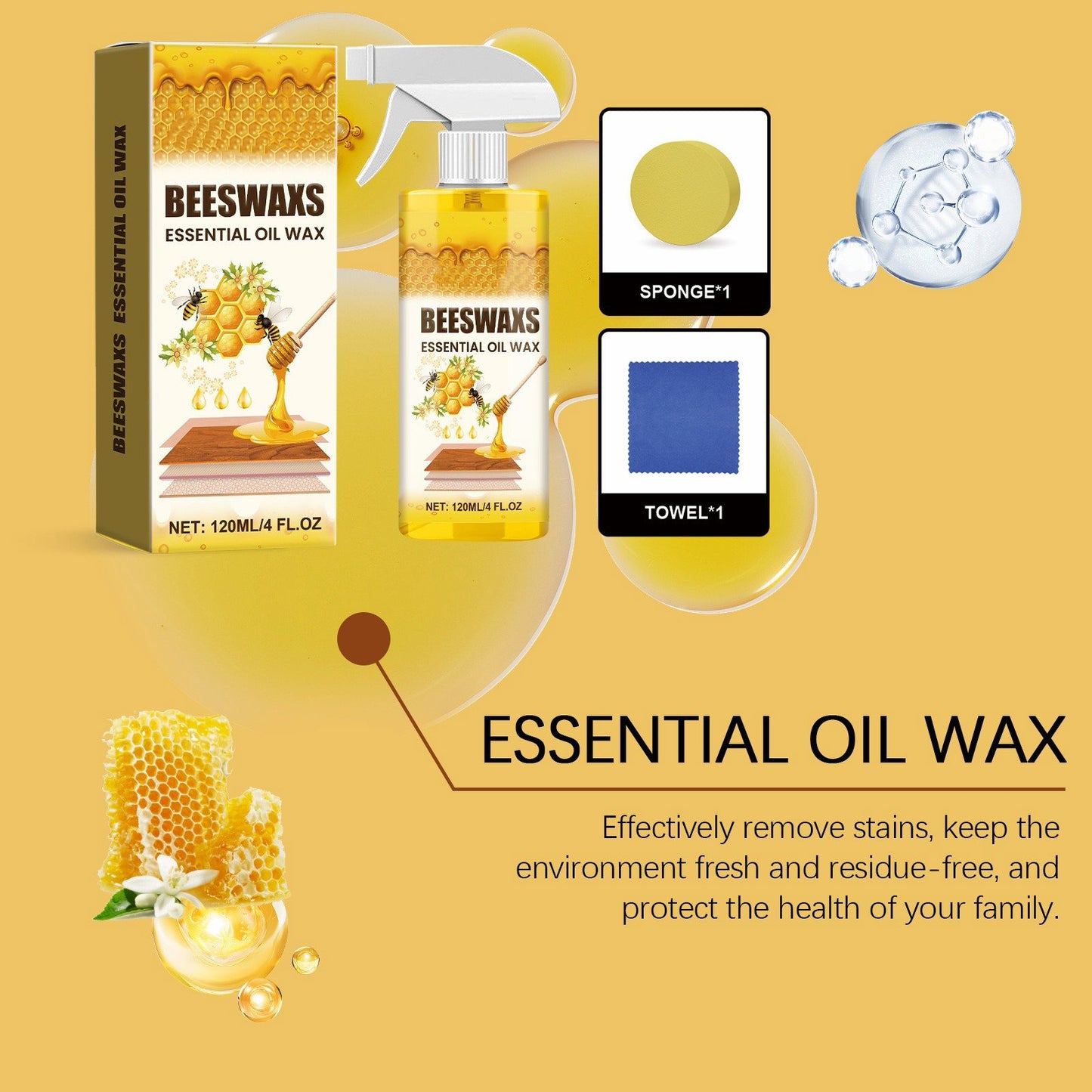 🔥Last Day 70% OFF🐝 Natural Beeswax Repairing and Care Spray
