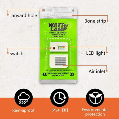 LED Camp Lantern – Saltwater‐Powered Emergency Light